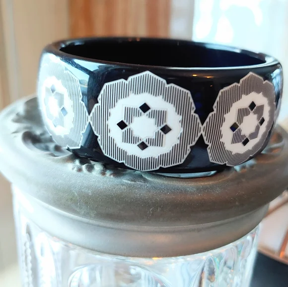 Tiffany & Co. Paloma Picasso Marrakech Black Bangle RARE - Picture 3 of 9